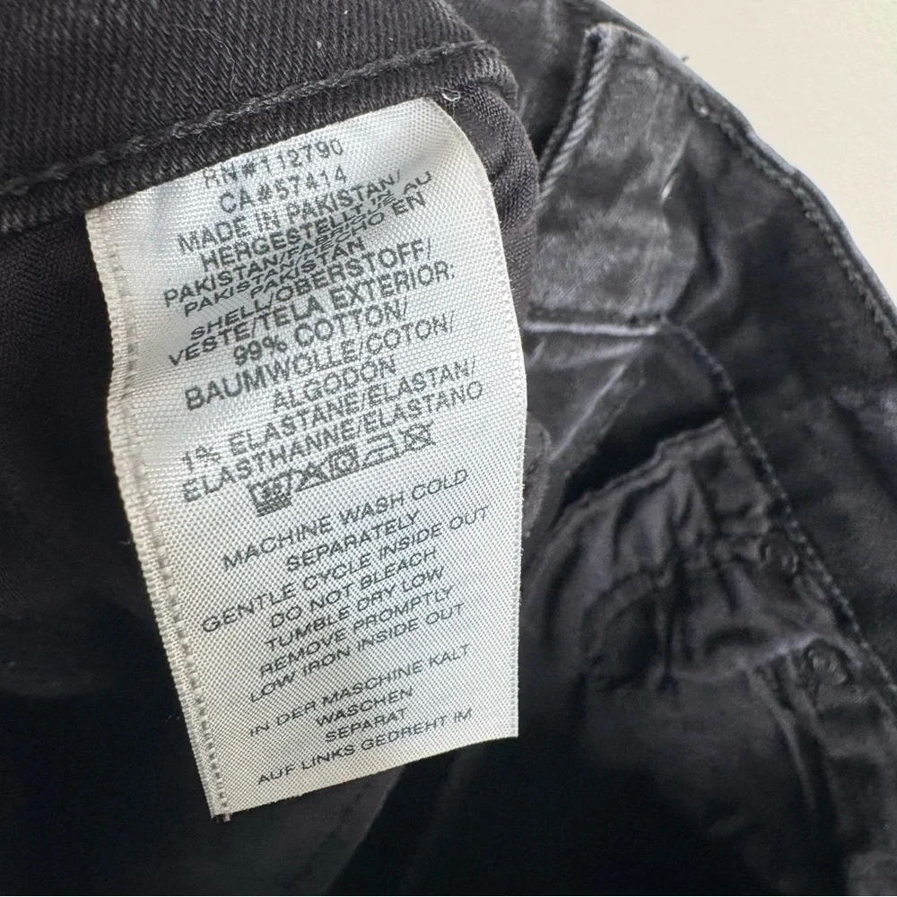 True Religion Men’s Black Rocco Flap Back Slim Y2K Style‎ Denim Jeans Size 30